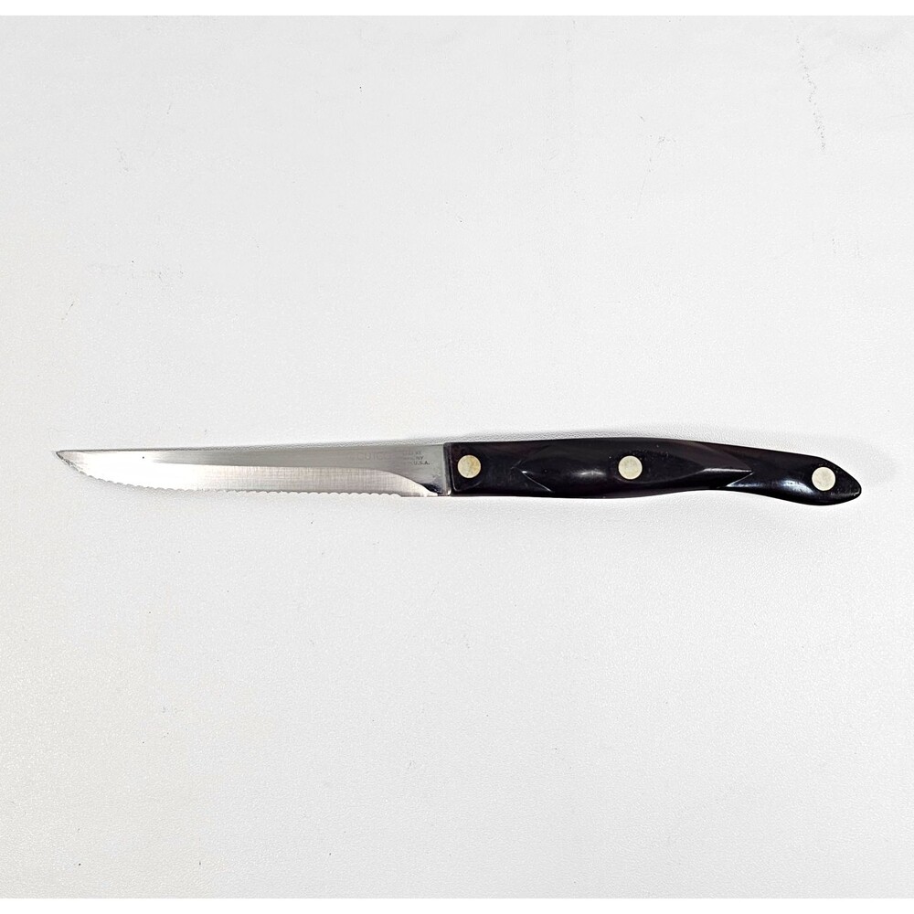 Cutco 1721 KE Trimmer Knife Serrated Double-D Blade Classic Black Handle USA
